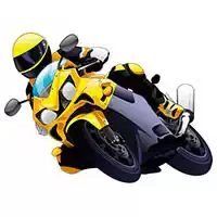 Cartoon-Motorrad-Puzzle